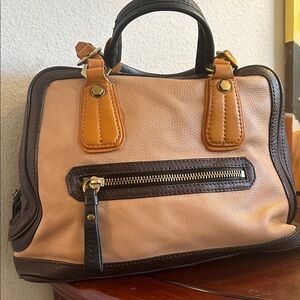 OrYany Tan and Brown Leather Handbag